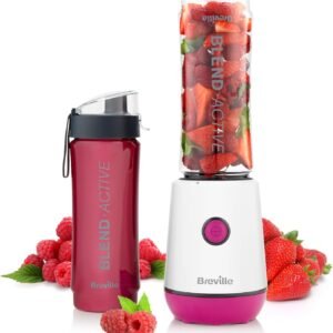 Breville Blend Active Personal Blender & Smoothie Maker | 350W | 2 Portable Blend Active Bottles (600ml) | Leak Proof Lids