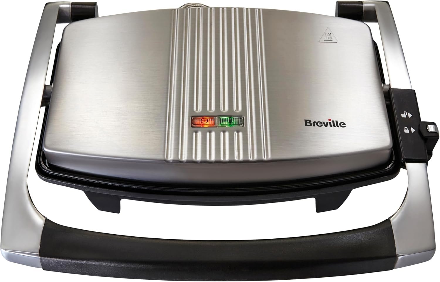 Breville Sandwich/Panini Press & Toastie Maker | 3-Slice | Stainless Steel, Silver