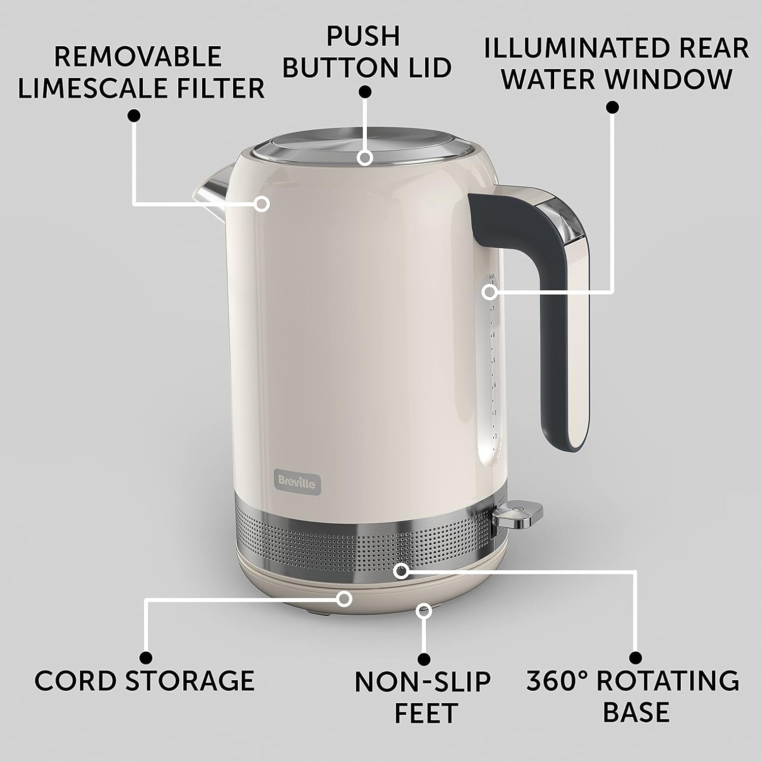 Breville High Gloss Electric Kettle | 1.7L | 3kW Fast Boil - Image 5