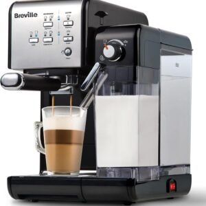 Breville One-Touch CoffeeHouse Coffee Machine | Espresso, Cappuccino & Latte Maker | 19 Bar Italian Pump | Automatic Milk Frother | ESE Pod Compatible | Black VCF107