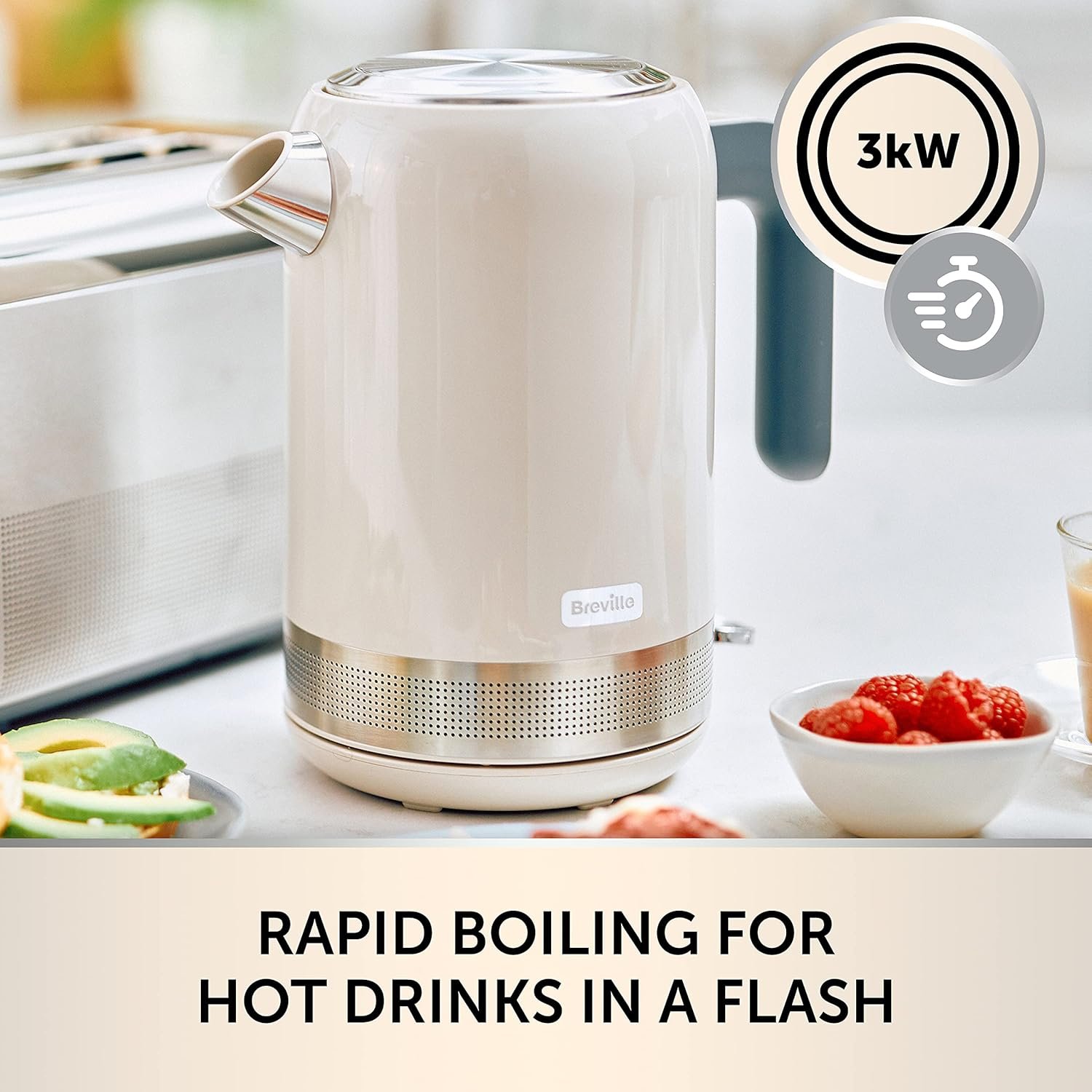 Breville High Gloss Electric Kettle | 1.7L | 3kW Fast Boil - Image 2