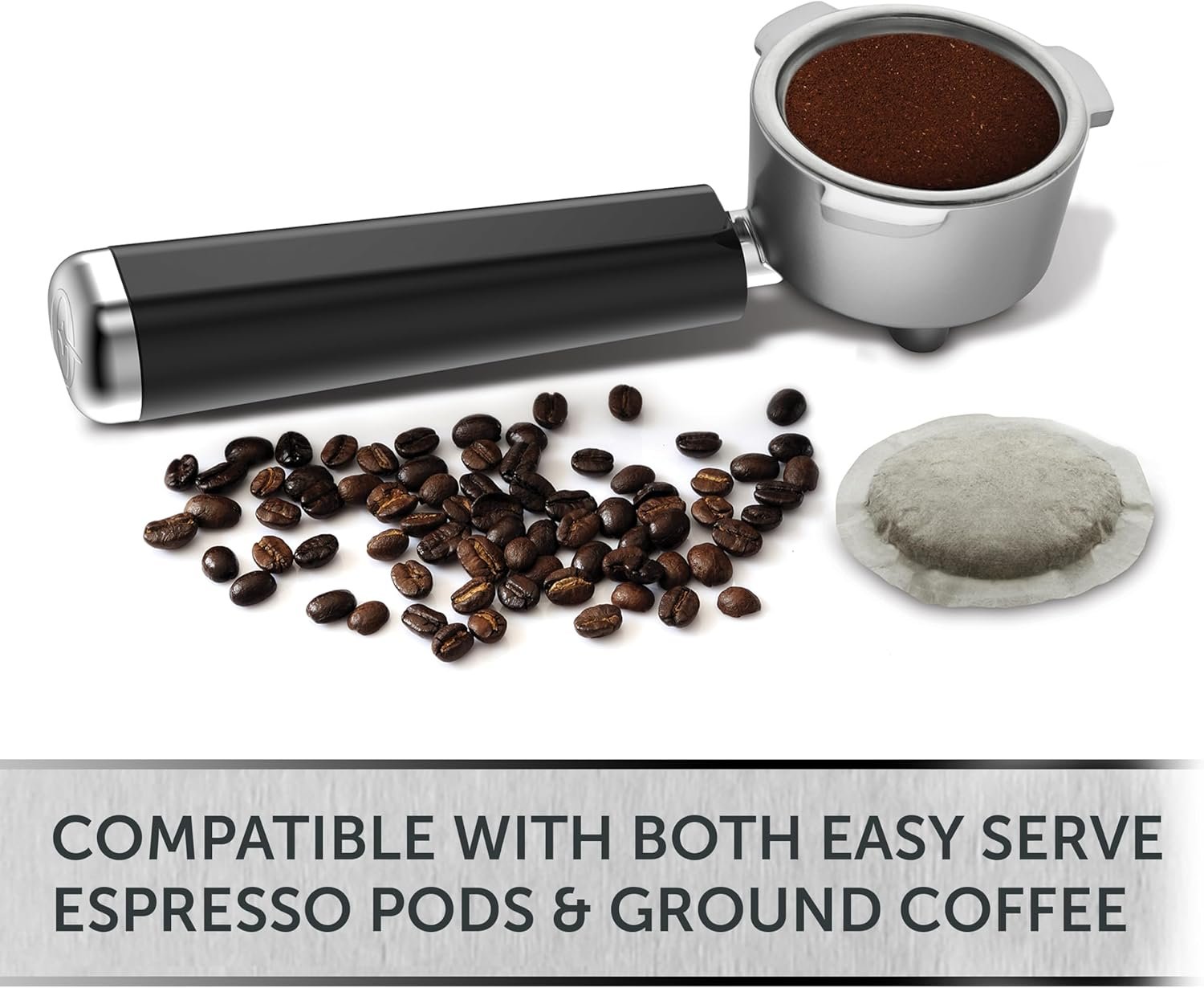 Breville One-Touch CoffeeHouse Coffee Machine | Espresso, Cappuccino & Latte Maker | 19 Bar Italian Pump | Automatic Milk Frother | ESE Pod Compatible | Black VCF107 - Image 6